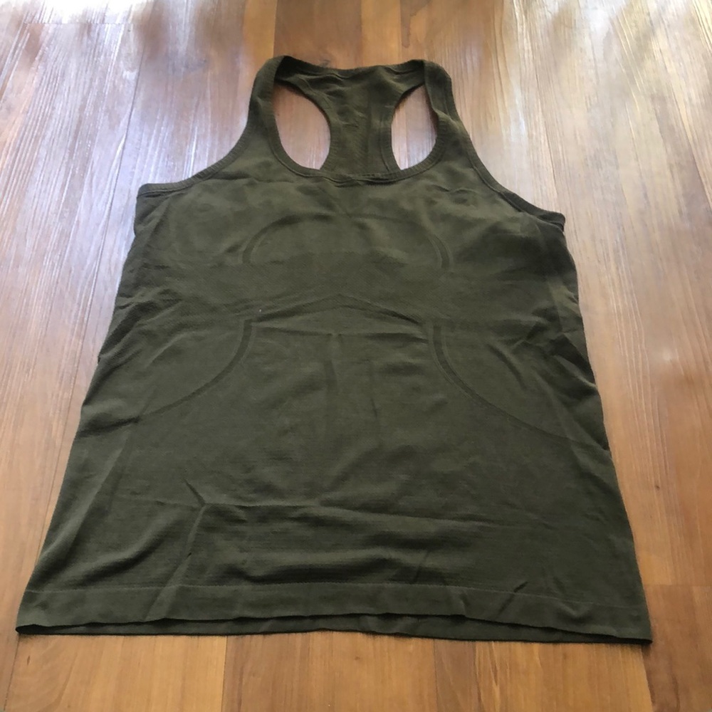 Green racer back lululemon tank